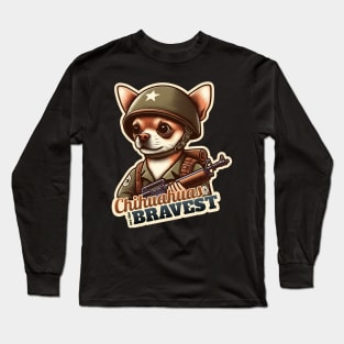 Chihuahua soldier Long Sleeve T-Shirt